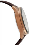 Casio Edifice Chronograph Stainless Steel Rose Gold Leather Belt Watch EFR-552GL-7AVUDF