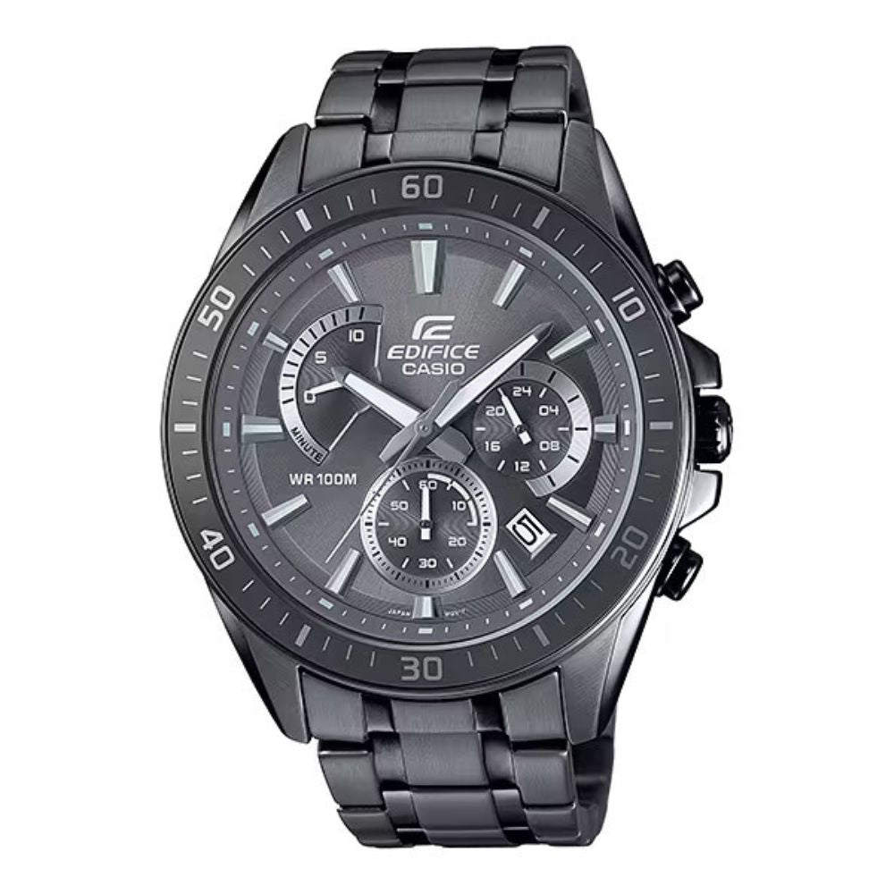 Casio Edifice Chronograph Stainless Steel Gray Chain Watch EFR-552GY-8AVUDF