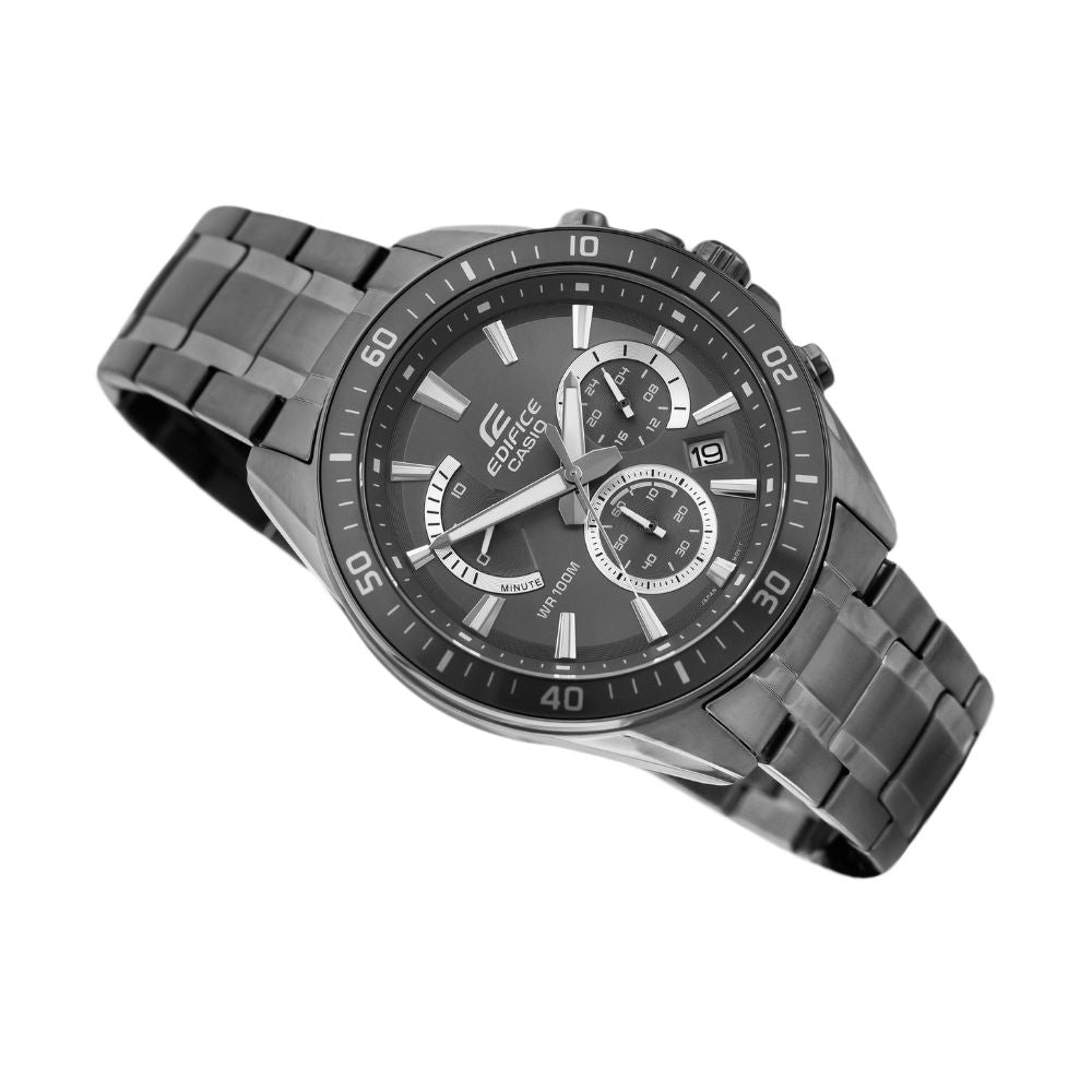 Casio Edifice Chronograph Stainless Steel Gray Chain Watch EFR-552GY-8AVUDF