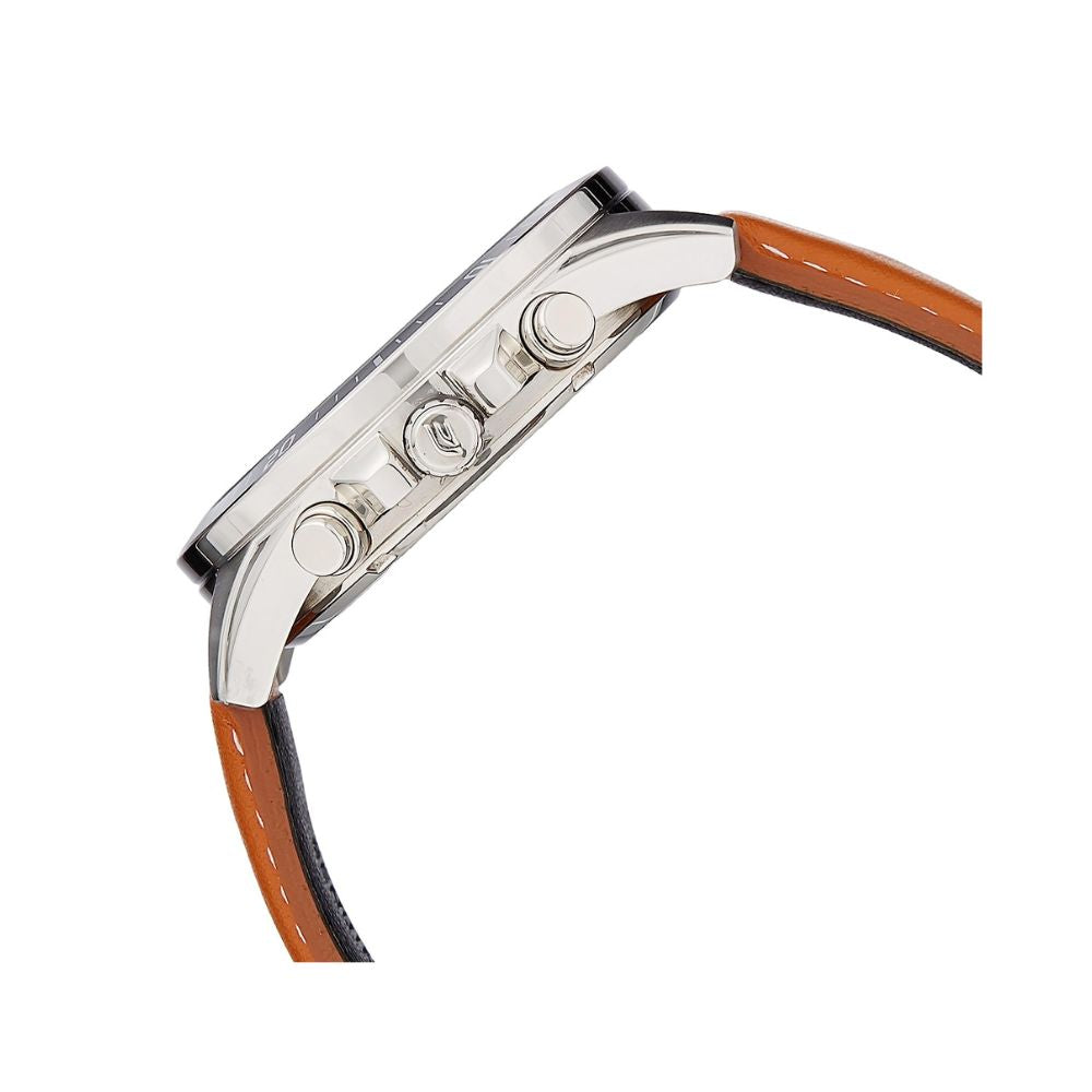 Casio Edifice Chronograph Stainless Steel Leather Belt Watch EFR-552L-7AVUDF