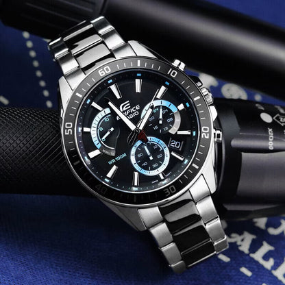 Casio Edifice Chronograph Stainless Steel Chain Watch EFR-552SBK-1AVUDF
