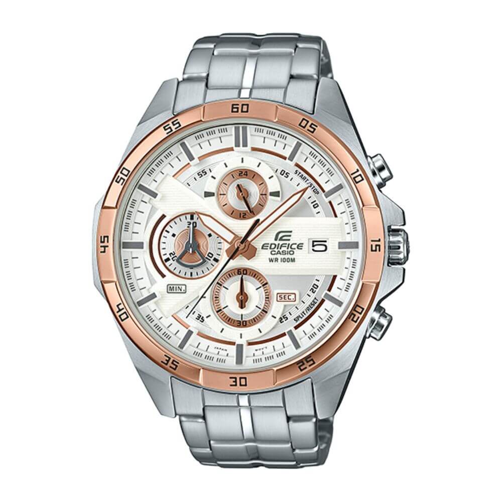 Casio Edifice Chronograph Stainless Steel Chain Watch EFR-556DB-7AVUDF