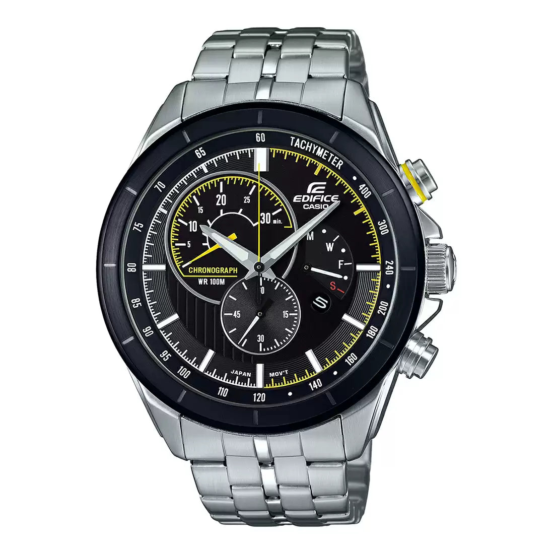 Casio Edifice Chronograph Stainless Steel Silver Chain Watch EFR-561DB-1AVUDF
