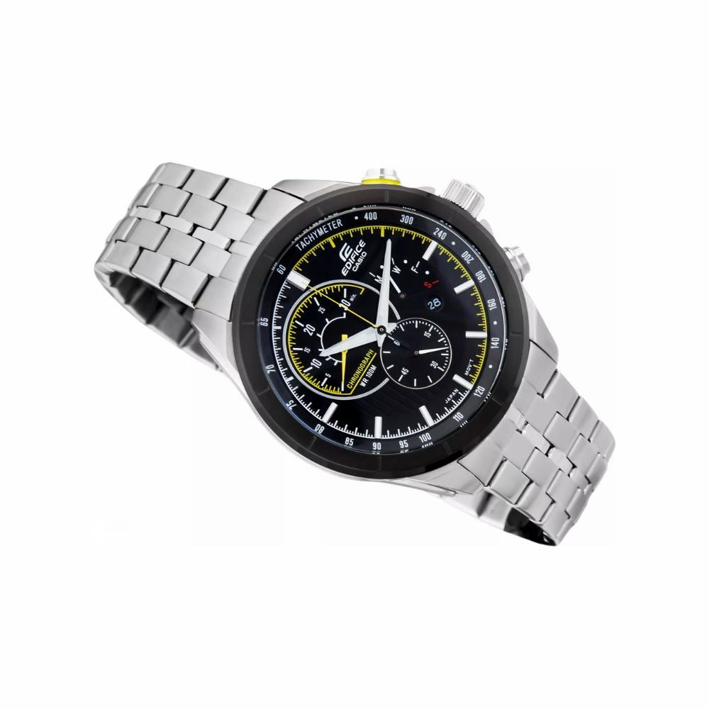Casio Edifice Chronograph Stainless Steel Silver Chain Watch EFR-561DB-1AVUDF