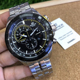 Casio Edifice Chronograph Stainless Steel Silver Chain Watch EFR-561DB-1AVUDF