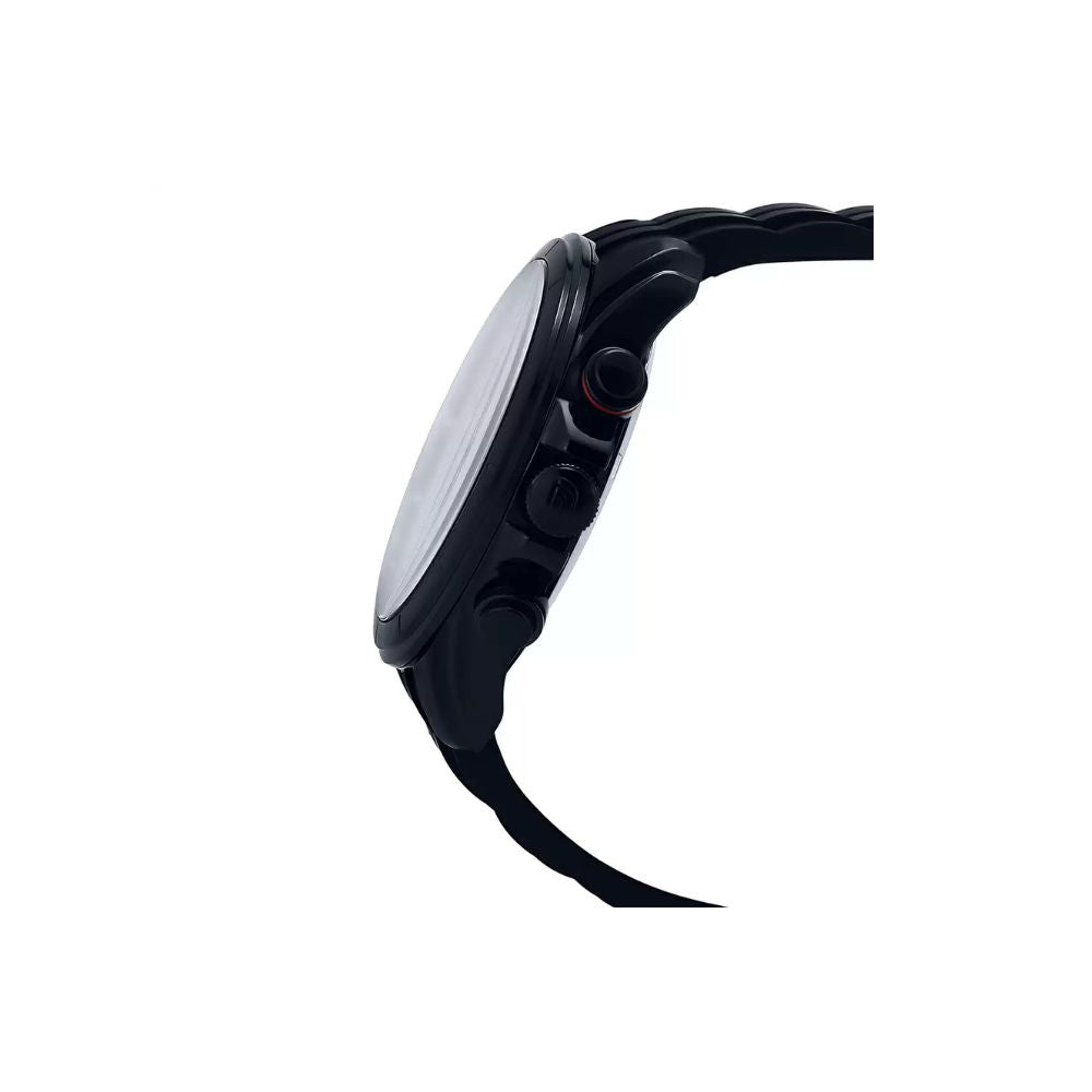 Casio Edifice Chronograph Stainless Steel Black Resin Belt Watch EFR-561PB-1AVUDF