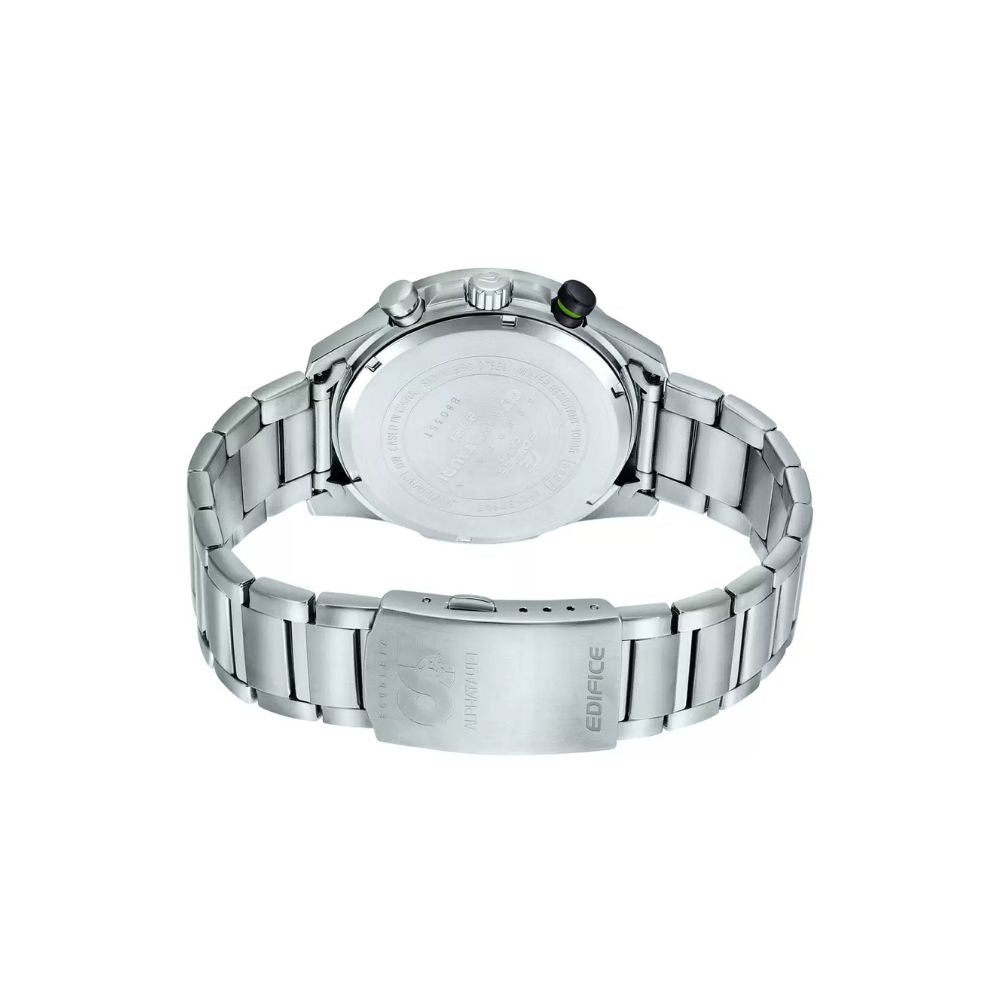 Casio Edifice Chronograph Scuderia AlphaTauri Stainless Steel Silver Chain Watch EFR-571AT-1ADR