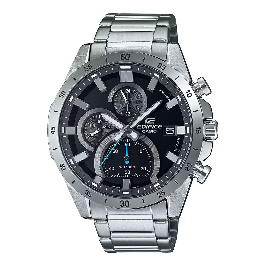 Casio Edifice Chronograph Stainless Steel Silver Chain Watch EFR-571D-1AVUDF