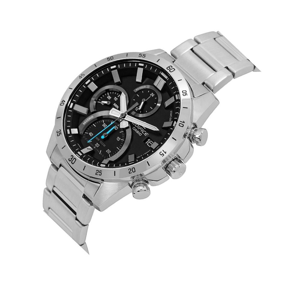 Casio Edifice Chronograph Stainless Steel Silver Chain Watch EFR-571D-1AVUDF