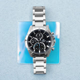 Casio Edifice Chronograph Stainless Steel Silver Chain Watch EFR-571D-1AVUDF