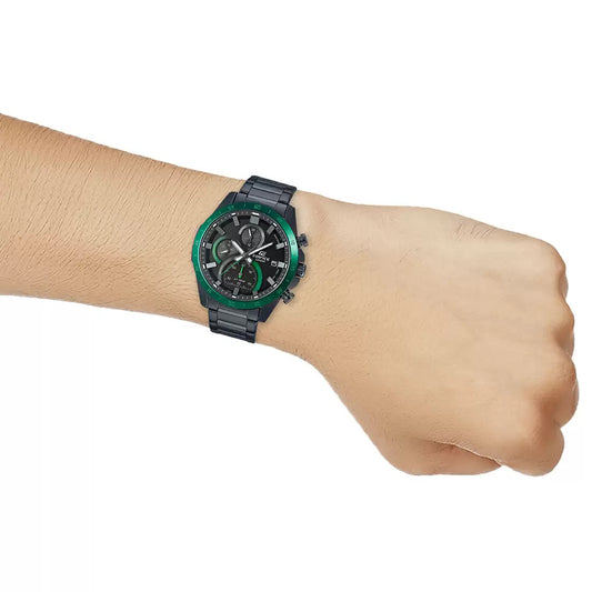 Casio Edifice Chronograph Stainless Steel Black Chain Watch EFR-571DC-1AVUDF
