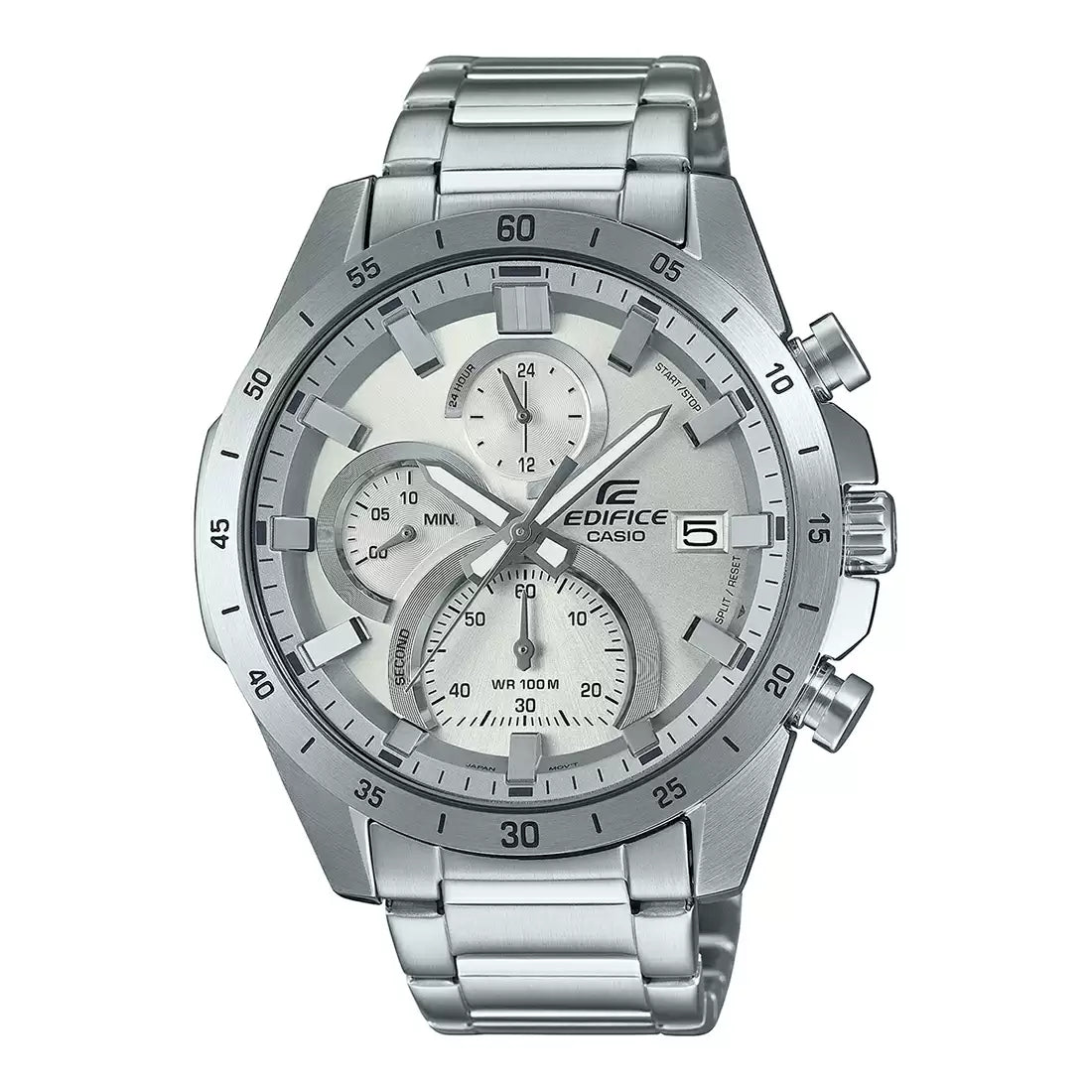 Casio Edifice Chronograph Stainless Steel Silver Chain Watch EFR-571MD-8AVUDF