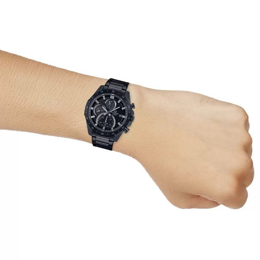 Casio Edifice Chronograph Stainless Steel Black Chain Watch EFR-571MDC-1AVUDF