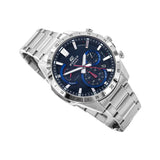 Casio Edifice Chronograph Stainless Steel Silver Chain Watch EFR-573D-2AVUDF