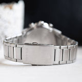 Casio Edifice Chronograph Stainless Steel Silver Chain Watch EFR-573D-2AVUDF