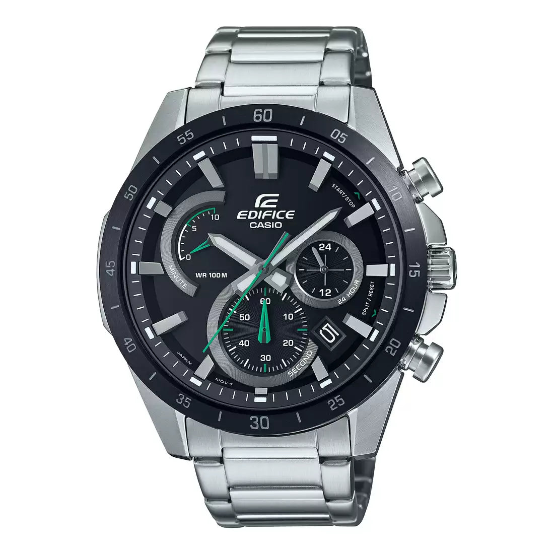 Casio Edifice Chronograph Stainless Steel Silver Chain Watch EFR-573DB-1AVUDF