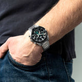 Casio Edifice Chronograph Stainless Steel Silver Chain Watch EFR-573DB-1AVUDF