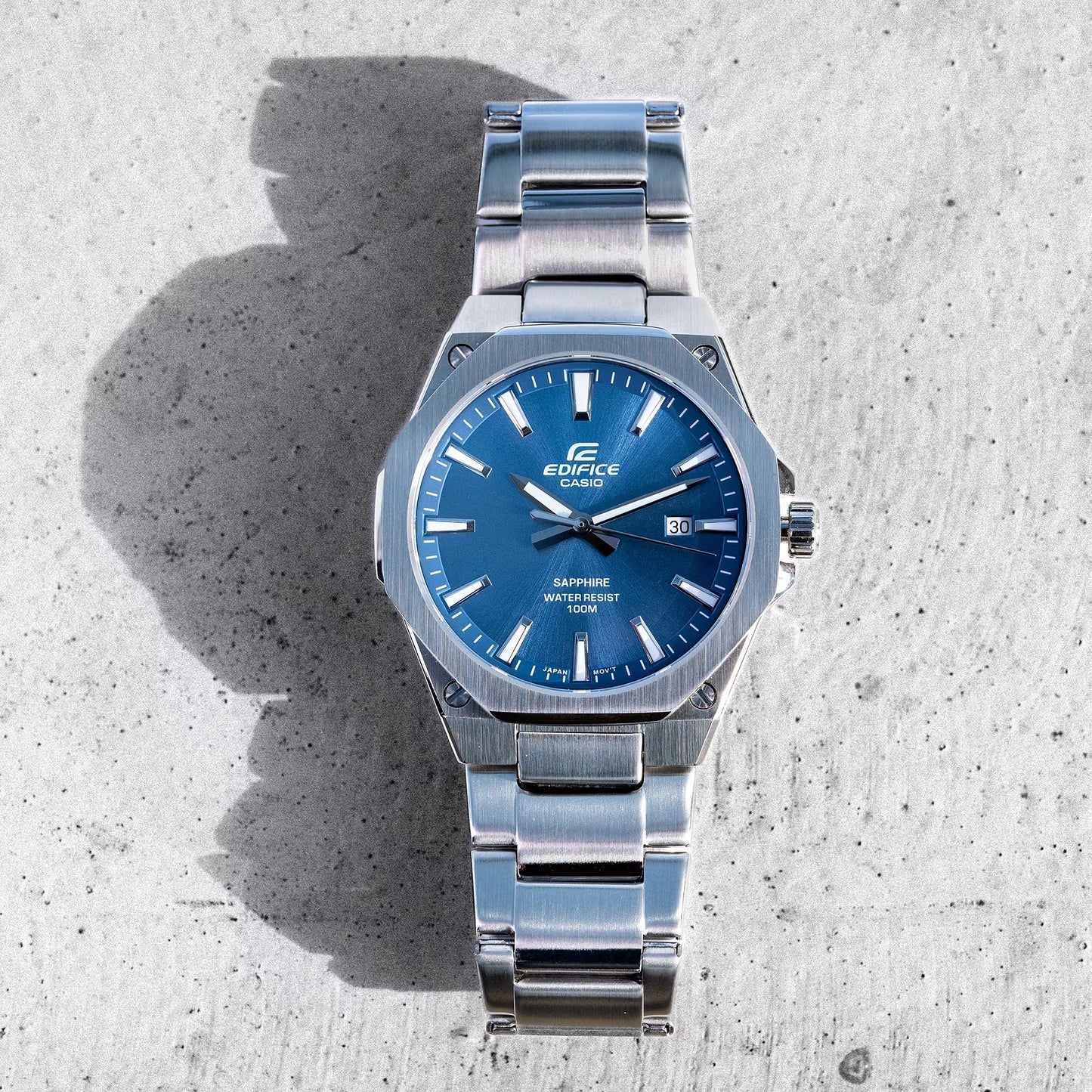 Casio Edifice Sapphire Date Slim Chain Watch EFR-S108D-2AVUDF