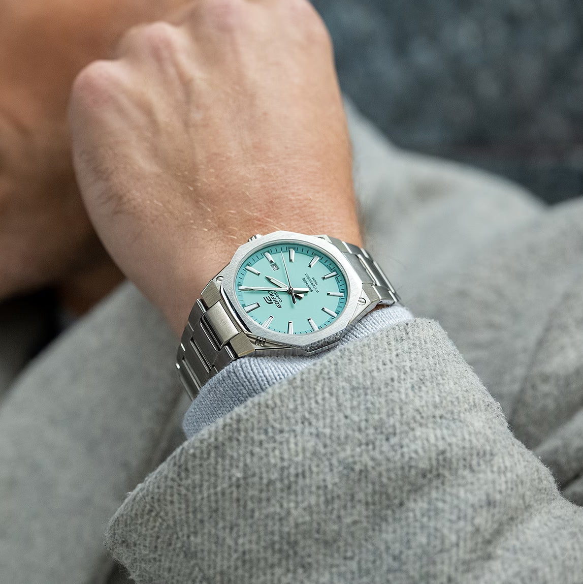 Casio Edifice Sapphire Date Slim Chain Watch EFR-S108D-2BVUDF