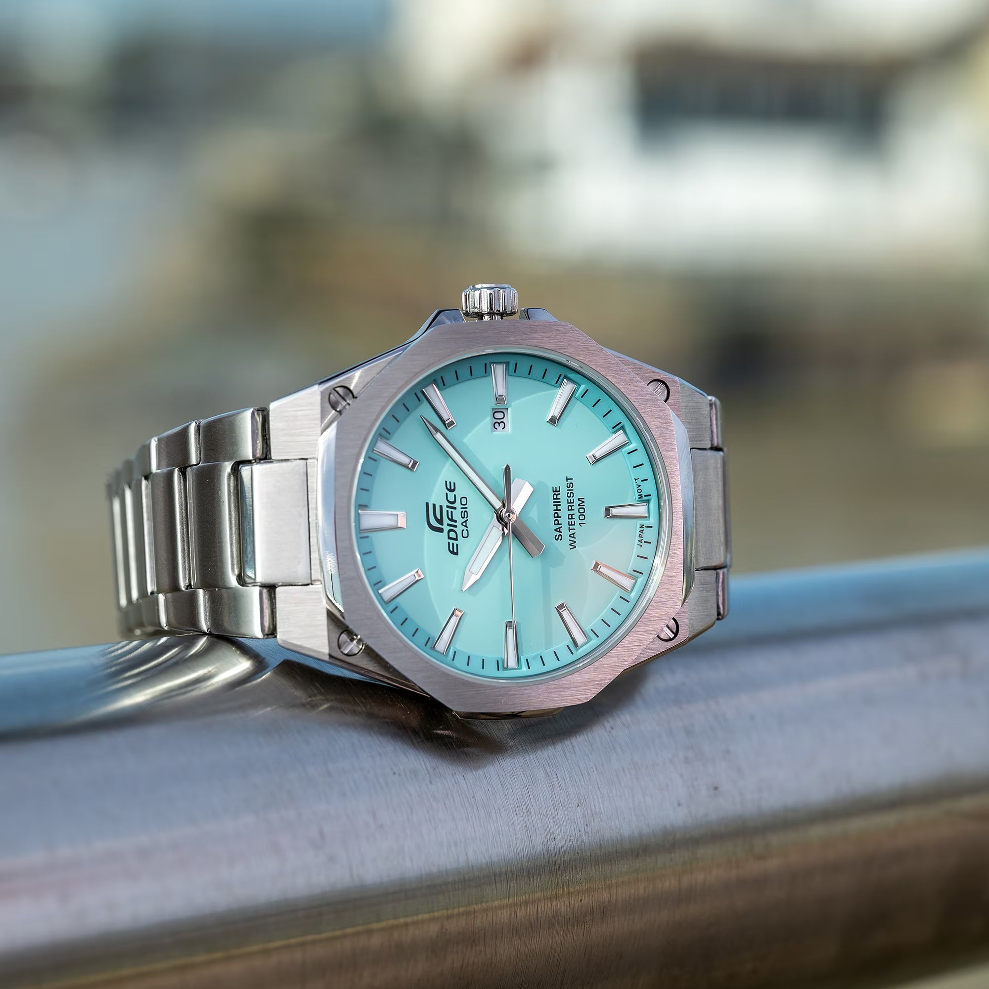 Casio Edifice Sapphire Date Slim Chain Watch EFR-S108D-2BVUDF