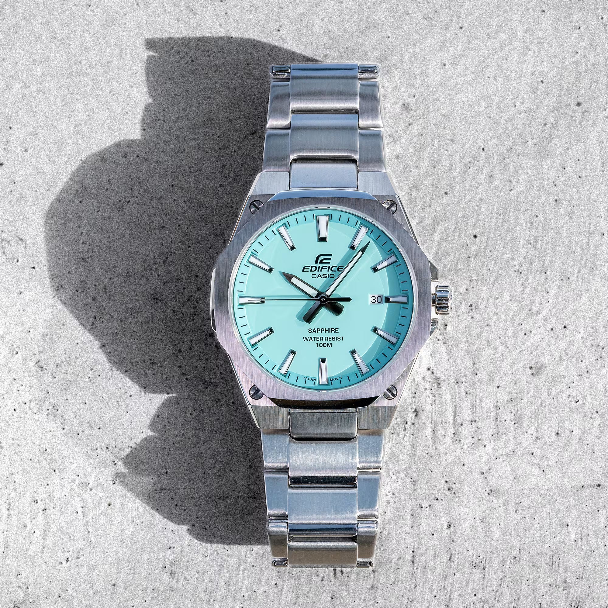 Casio Edifice Sapphire Date Slim Chain Watch EFR-S108D-2BVUDF