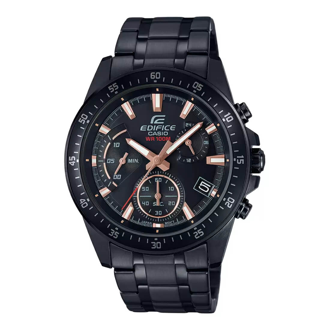 Casio Edifice Chronograph Stainless Steel Black Chain Watch EFV-540DC-1BVUDF