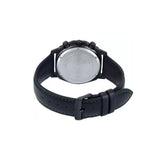 Casio Edifice Chronograph Stainless Steel Black Leather Belt Watch EFV-600CL-3AVUDF