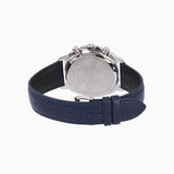 Casio Edifice Chronograph Stainless Steel Silver Leather Belt Watch EFV-600L-2AVUDF