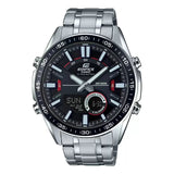 Casio Edifice Analog Digital Stainless Steel Silver Chain Watch EFV-C100D-1AVDF