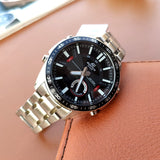Casio Edifice Analog Digital Stainless Steel Silver Chain Watch EFV-C100D-1AVDF