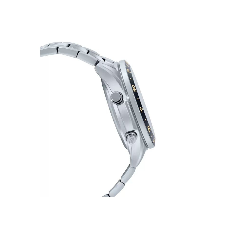 Casio Edifice Analog Digital Stainless Steel Silver Chain Watch EFV-C100D-1BVDF