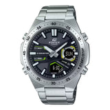 Casio Edifice Analog Digital Stainless Steel Silver Chain Watch EFV-C110D-1A3VDF