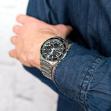 Casio Edifice Analog Digital Stainless Steel Silver Chain Watch EFV-C110D-1A4VDF