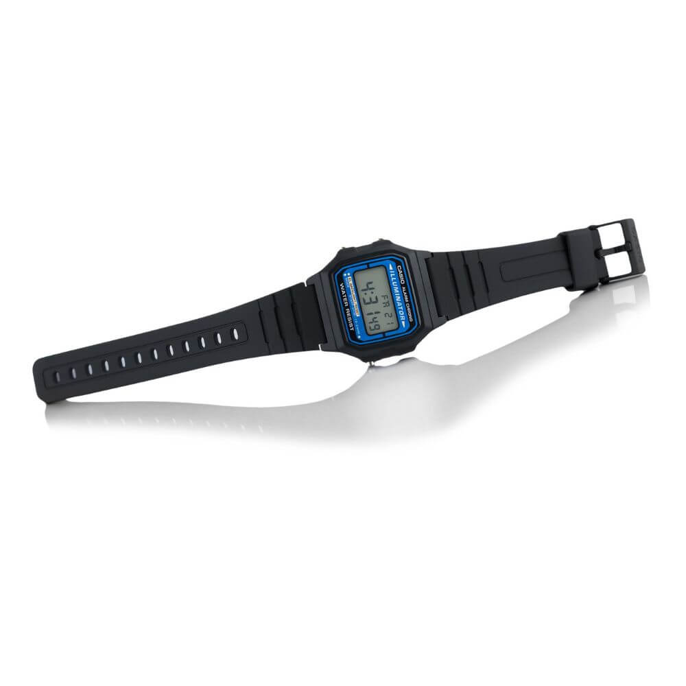 Casio Vintage Digital Resin Belt Watch F-105W-1ADF