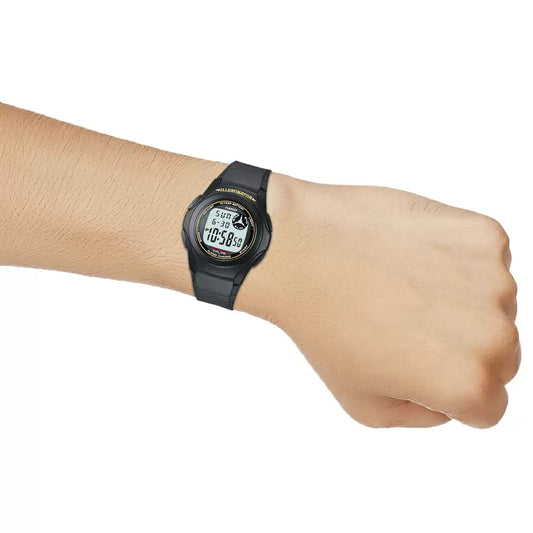 Casio Youth Dual Time Resin Belt Watch F-200W-9ADF