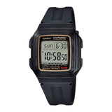 Casio Youth Dual Time Digital Resin Belt Watch F-201WA-9ADF