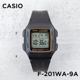 Casio Youth Dual Time Digital Resin Belt Watch F-201WA-9ADF
