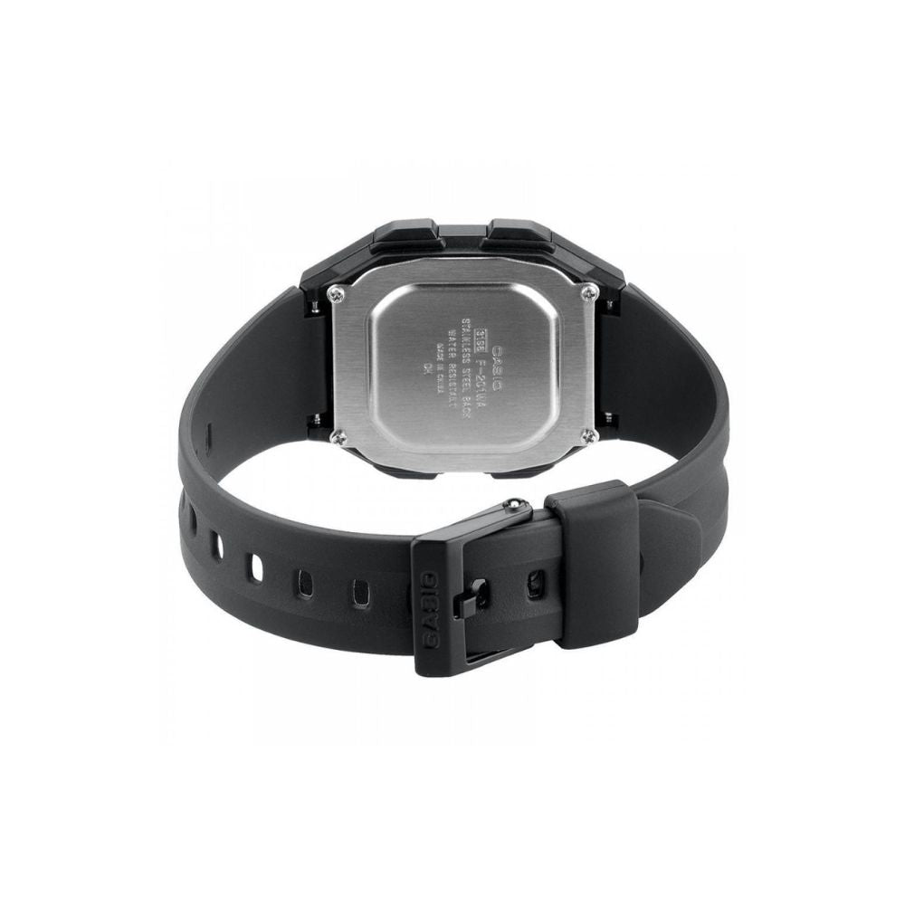 Casio Youth Dual Time Digital Resin Belt Watch F-201WA-9ADF