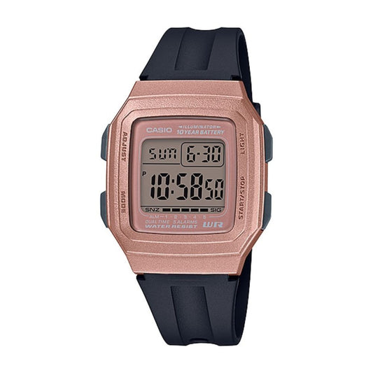 Casio Youth Dual Time Digital Resin Belt Watch F-201WAM-5AVDF