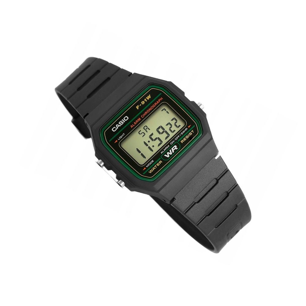 Casio F-91W-3DG Vintage Digital Unisex Resin Watch
