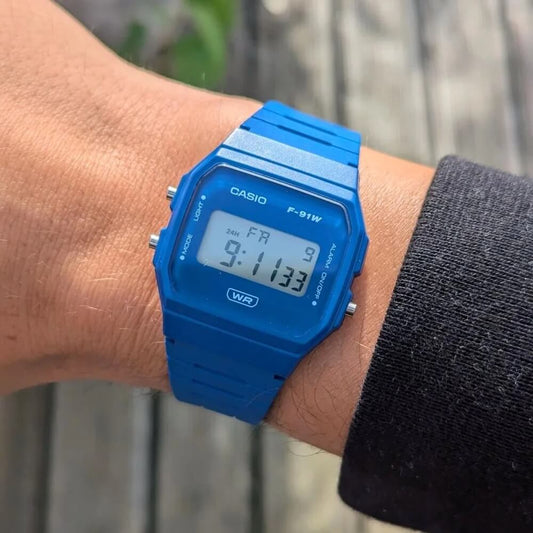 Casio F-91WB-2A1DF Pop Digital Unisex Resin Watch