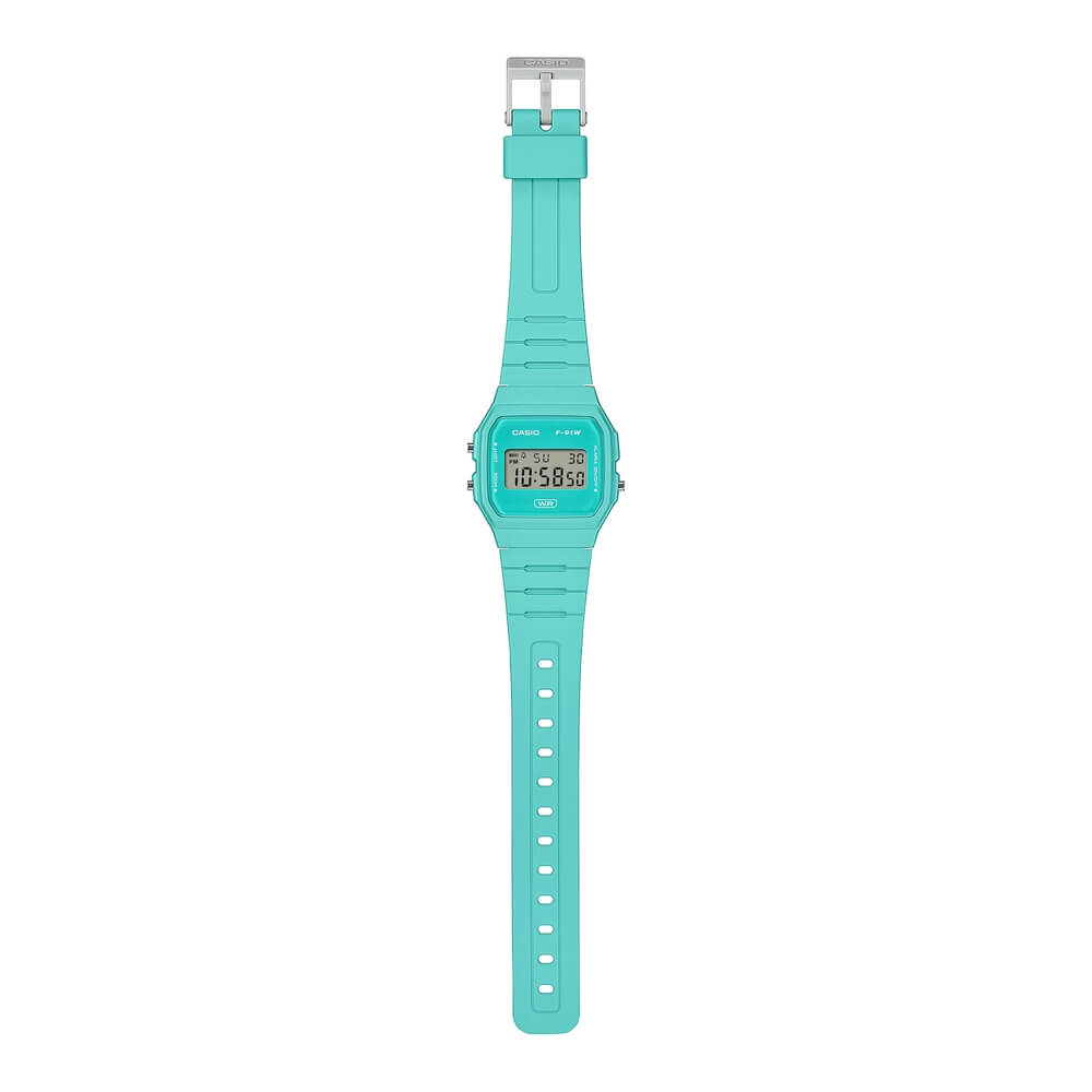 Casio F-91WB-2A2DF Pop Digital Unisex Resin Watch