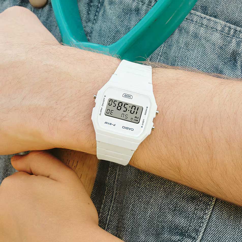 Casio F-91WB-7ADF Pop Digital Unisex Resin Watch