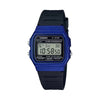 Casio Vintage Digital Watch - F-91WM-2ADF, Resin Band, Black/Blue