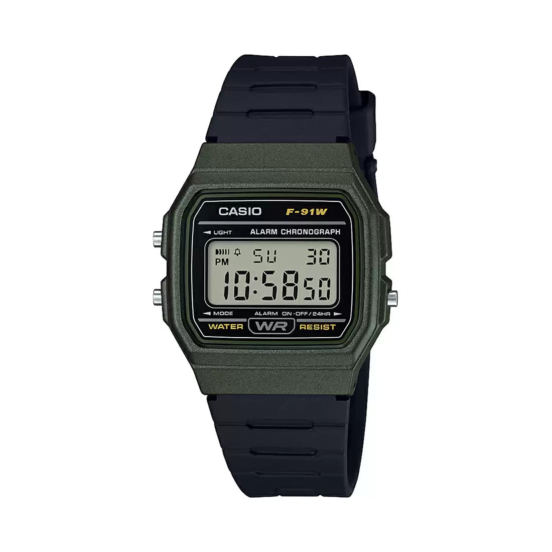 Casio F-91WM-3ADF Vintage Digital Unisex Resin Watch
