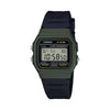 Casio Vintage Digital Watch - F-91WM-3ADF, Resin Band, Black/Green