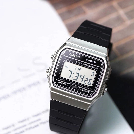 Casio F-91WM-7ADF Vintage Digital Unisex Resin Watch