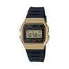 Casio Vintage Digital Watch - F-91WM-9ADF, Resin Band, Black/Gold