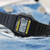 Casio Vintage Digital Resin Belt Watch F-94WA-9DG