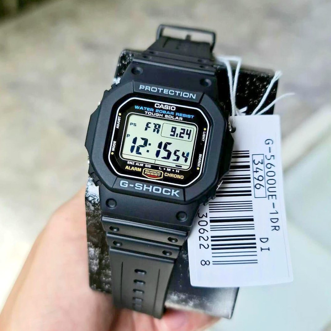 Casio G-Shock Tough Solar Digital Resin Belt Watch G-5600UE-1DR